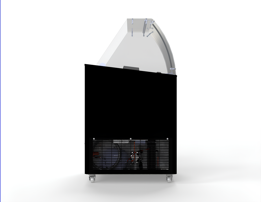 Combisteel Corsica Ice Cream Counter Display Freezer 6 x 5 Litre Black - 7472.0124 Combisteel