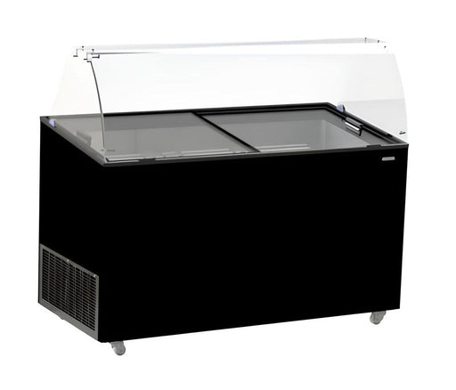 Combisteel Ice Cream Display Tenerife - Black - 10x 5L Capacity - Ventilated Cooling - LED Lighting - Energy Efficient - 1340mm Width Combisteel