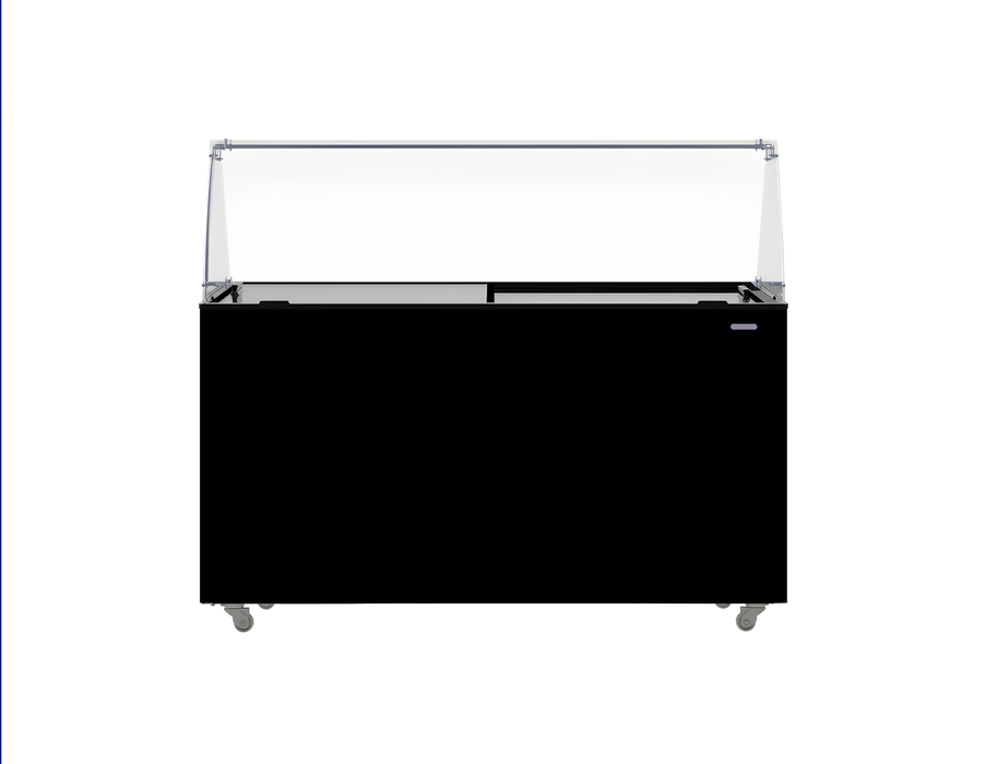 Combisteel Ice Cream Display Tenerife - Black - 10x 5L Capacity - Ventilated Cooling - LED Lighting - Energy Efficient - 1340mm Width Combisteel