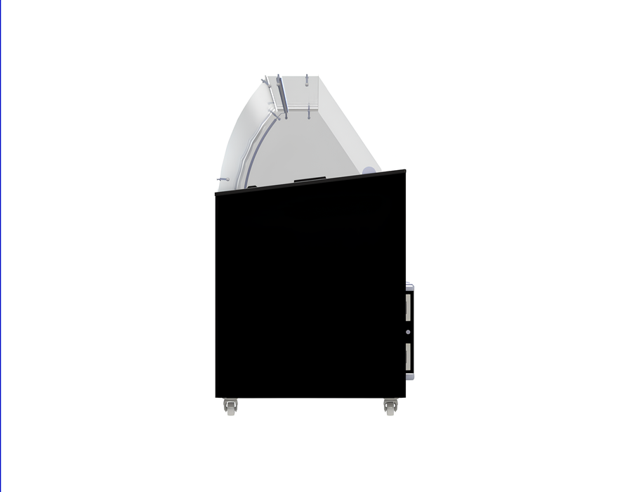 Combisteel Ice Cream Display Tenerife - Black - 10x 5L Capacity - Ventilated Cooling - LED Lighting - Energy Efficient - 1340mm Width Combisteel
