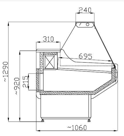 Combisteel Cold Display Owen 2.0 Combisteel