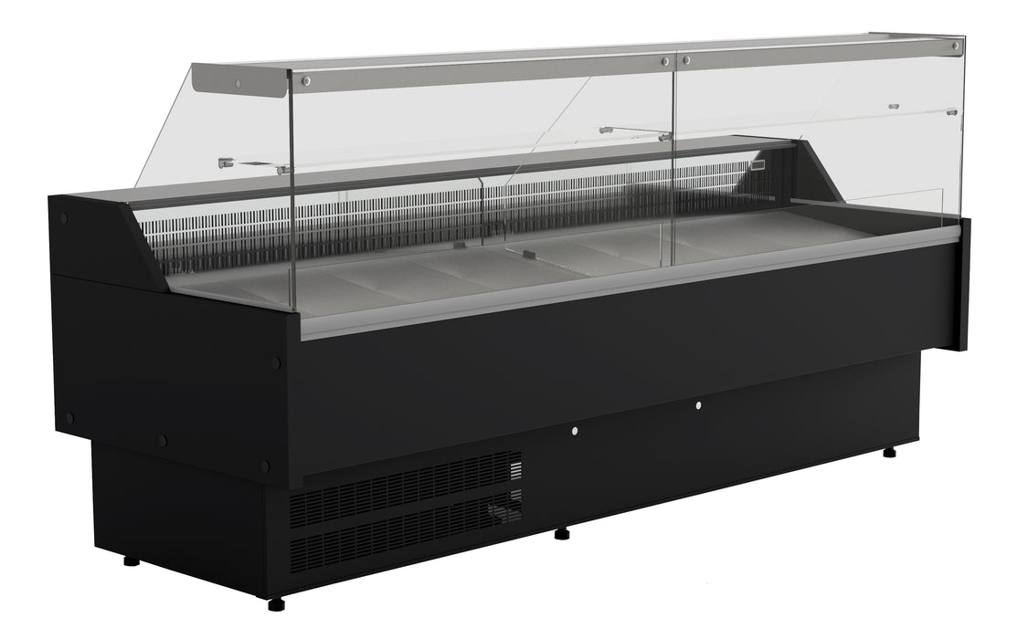 Combisteel Cold Display Oscar 2.5 - 2.5m Refrigerated Display with LED Lighting and Ventilated Cooling - +2/+8°C Temperature Range - Transport On Request