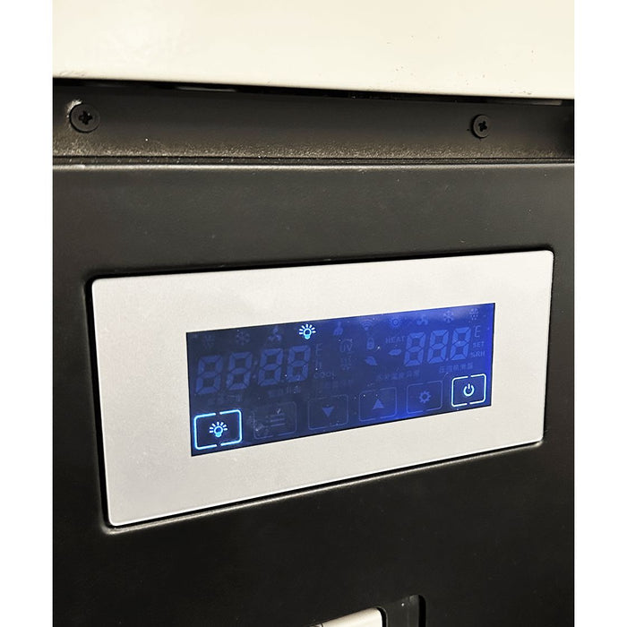 Combisteel Ice Cream Display Phuket - 9x5L Capacity - Static Cooling - LED Lighting - Freestanding - Black - Compact Design - R290 Refrigerant Combisteel