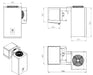 POSITIVE WALL-MOUNTED STRADDLE-TYPE UNIT 6,6-9 M3 Combisteel