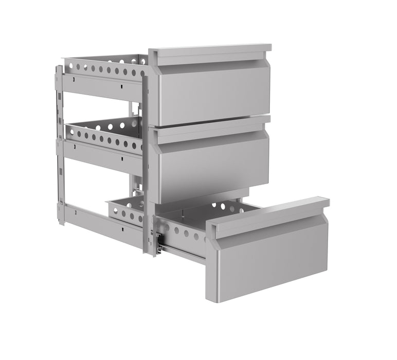 Combisteel Drawerset 1/3 Monoblock Soft Closing Combisteel