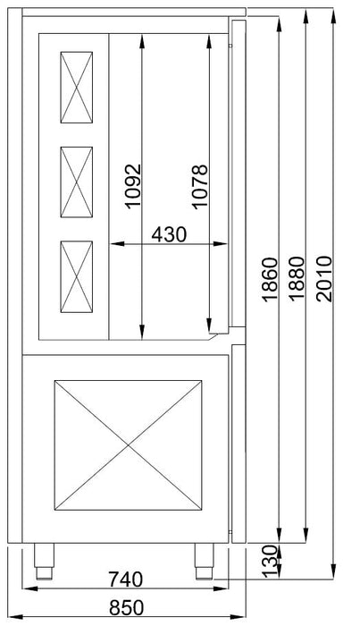 Combisteel Blastchiller 15x 1/1 Gn - 7489.5217 Combisteel