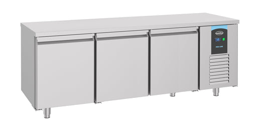 Combisteel Refrigerated Bakery Counter - 3 Doors - Stainless Steel - 1400L Capacity - Ventilated Cooling - Energy Efficient Combisteel