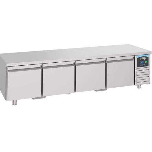 Combisteel Refrigerated Counter - 600mm Height - 4 Drawers - Stainless Steel - Ventilated Cooling - -2/+8°C Temperature Range - Eco-Friendly R 290 Combisteel