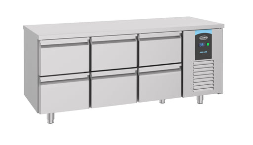 Combisteel Refrigerated Counter - 6 Drawers - Energy Line - Stainless Steel - 700mm Depth - Ventilated Cooling - Commercial Fridge Combisteel
