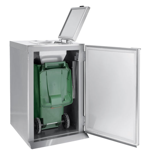 Combisteel Waste Refrigerator 240L - Stainless Steel - Ventilated Cooling - Energy Efficient - 1 Door - -10°/-22°C Temperature Range - Compact Design Combisteel