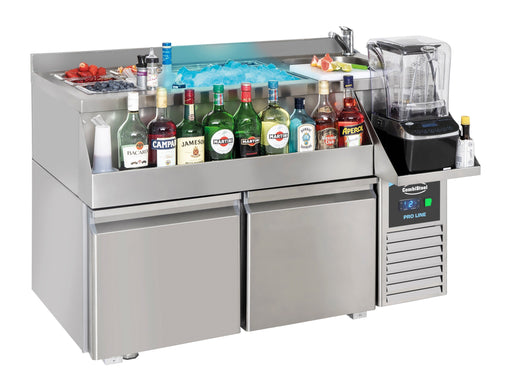 REFRIGERATED COUNTER 2 DOORS WITH COCKTAIL BAR STATION Combisteel