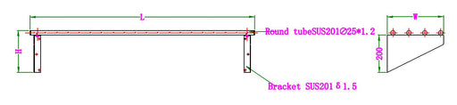 Combisteel Ss Tube Shelf 900 Combisteel