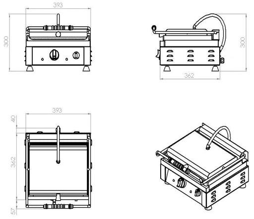 Combisteel Contact Grill 7491.0005 Combisteel