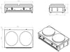 Combisteel Crepe Maker 2 Plates Combisteel