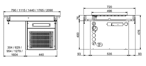Combisteel Drop In Refrigerated Top Unit 6/1 Combisteel