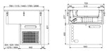 DROP-IN REFRIGERATED UNIT VENTILATED 2/1 - 160MM Combisteel