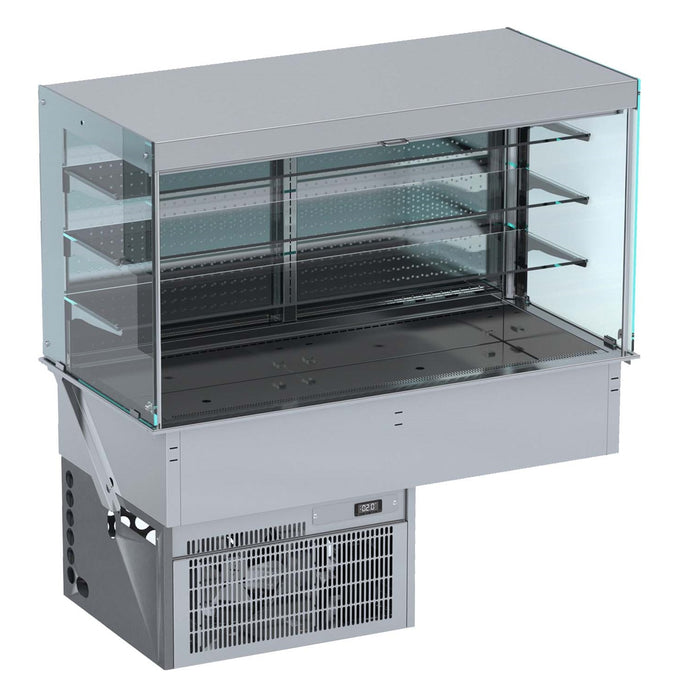 Combisteel Drop In Cubic Refrigerated Display Wall Model Roll Up 3/1