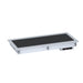 Combisteel Drop-In Heated Ceramic Top 2/1 GN - Black Finish - 1.6kW Power - Durable and Stylish for Buffet or Display Use Combisteel