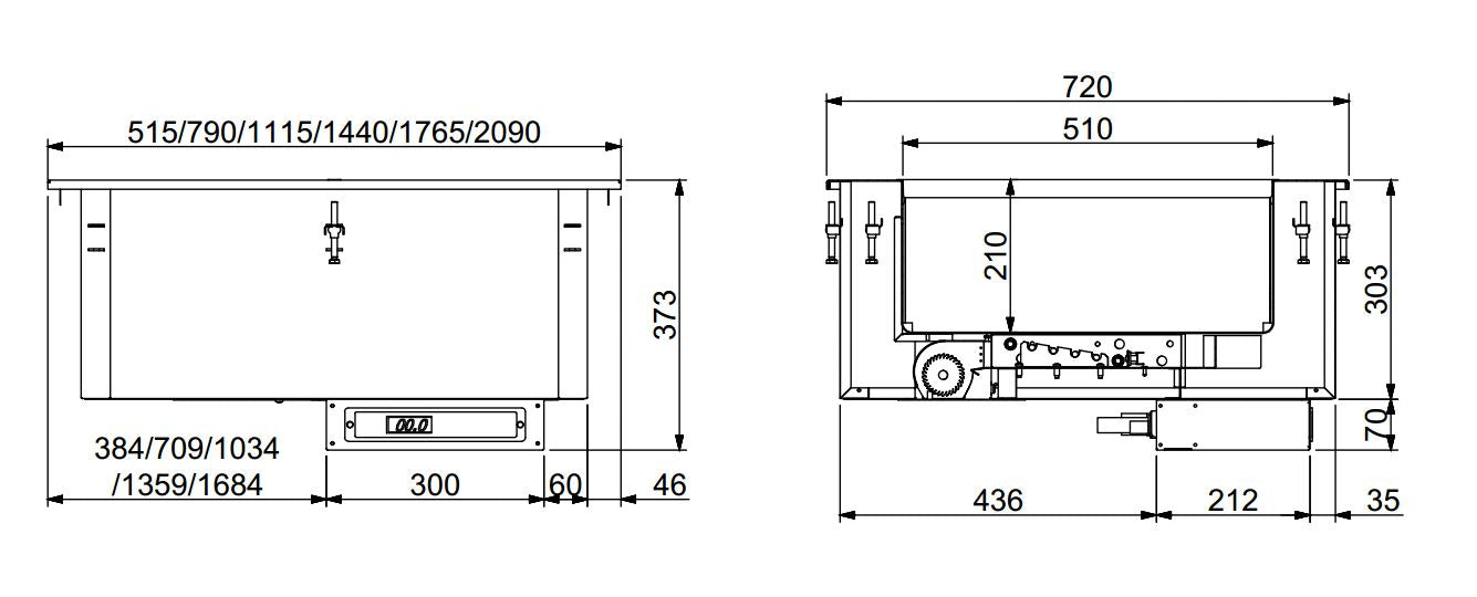 Combisteel Drop In Bain Marie Unit Hot Air 2/1