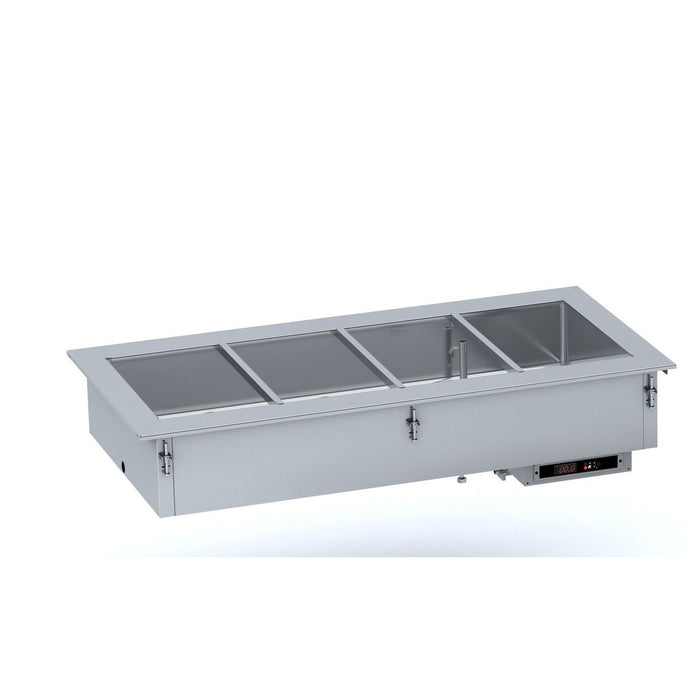 Combisteel Drop-In Bain Marie Unit - 1/1 GN - Manual Water Filling - Stainless Steel - Precise Temperature Control - Compact Design