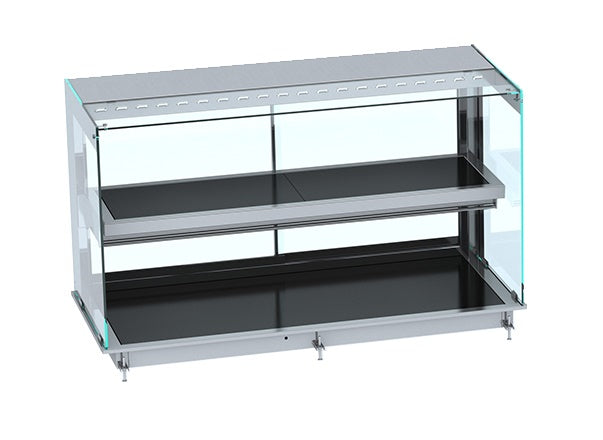 DROP-IN CUBIC HEATED CERAMIC DISPLAY - BLACK 5/1 Combisteel