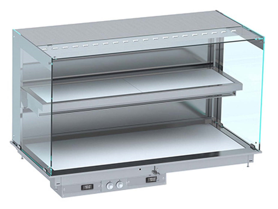 DROP-IN CUBIC HEATED CERAMIC DISPLAY WALL MODEL - WHITE 4/1 Combisteel