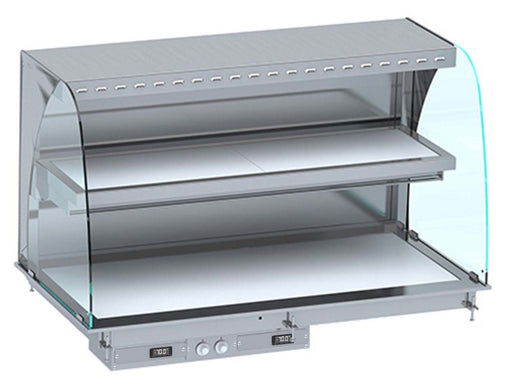 DROP-IN CURVED HEATED CERAMIC DISPLAY WALL MODEL - WHITE 4/1 Combisteel