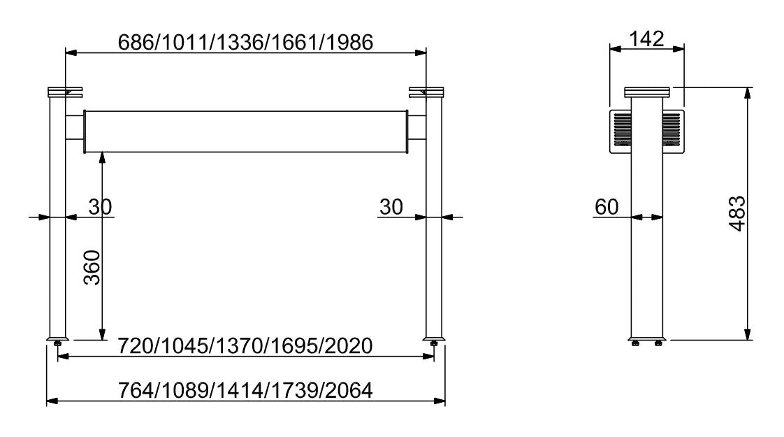 LIGHTING BAR 4/1 Combisteel