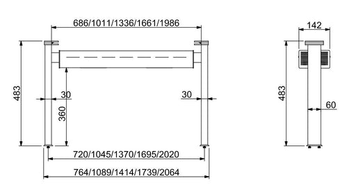 Combisteel Lighting Bar With Ceramic Heating 5/1 Combisteel