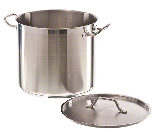 Combisteel Deep Stockpot Mid High SS + Lid ø32 16 L Combisteel