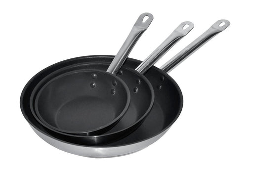 Combisteel Frypan SS + Non Stick Coating Diameter 32 4L 7501.0112 Combisteel