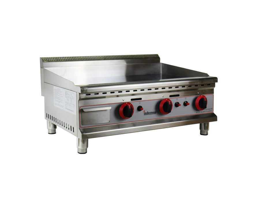 Infernus Gas Griddle Steel Plate - 75cm/30" Canmac Catering Equipment