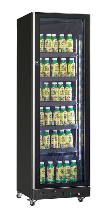 Combisteel Refrigerator 1 Glass Door Black