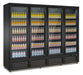 Combisteel Refrigerator 4 Glass Doors Black Ceb 2000 R Bl *Transport On Request* - 7526.0115 Combisteel