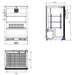 Combisteel Backbar Cooler Black 1 Door - 7527.0030 Combisteel