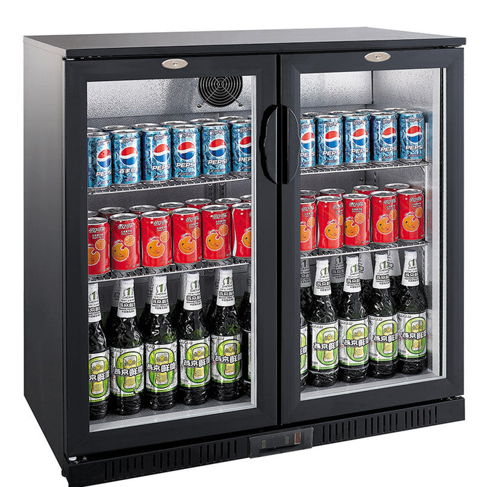 Combisteel Backbar Cooler Black 2 Doors Combisteel
