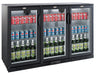 Combisteel Backbar Cooler Black 3 Doors - 7527.0040 Combisteel