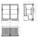 Combisteel Backbar Cooler Black 2 Sliding Doors Combisteel