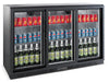 Combisteel Backbar Cooler Black 3 Sliding Doors - 7527.0050 Combisteel