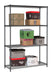 SHELF UNITS 4 LEVELS 1200 BLACK FLAT PACKED Combisteel