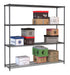 SHELF UNITS 4 LEVELS 1800 BLACK FLAT PACKED Combisteel