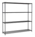 SHELF UNITS 4 LEVELS 1800 BLACK FLAT PACKED Combisteel