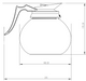 Combisteel Glass Coffee Jug 1.8 L Combisteel