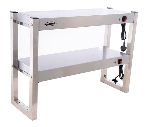 Combisteel Overshelf Halogen Heated 2 Levels 900 Flat Packed Combisteel