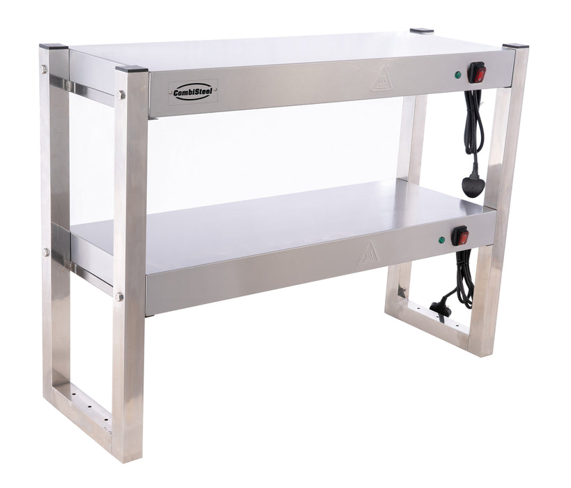 Combisteel Overshelf Halogen Heated 2 Levels 900 Flat Packed Combisteel