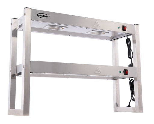 Combisteel Overshelf Halogen Heated 2 Levels 900 Flat Packed Combisteel