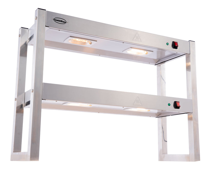 Combisteel Overshelf Halogen Heated 2 Levels 900 Flat Packed Combisteel