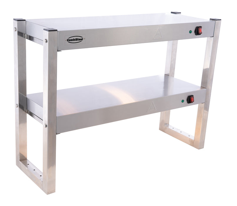 Combisteel Overshelf Halogen Heated 2 Levels 900 Flat Packed Combisteel