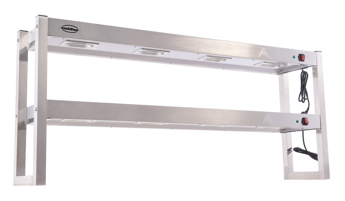 Combisteel Overshelf Halogen Heated 2 Levels 1500 Flat Packed Combisteel