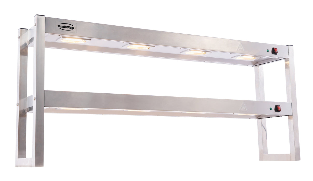Combisteel Overshelf Halogen Heated 2 Levels 1500 Flat Packed Combisteel